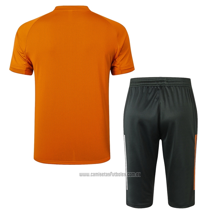 Chandal del Manchester United Manga Corta 2020-2021 Naranja